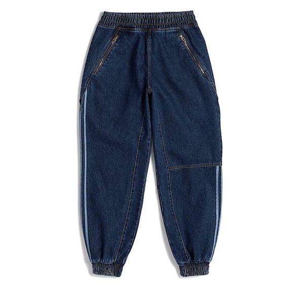 NWOT Adidas x Ivy Park Denim Track Pants (Unisex) - Picture 1 of 6